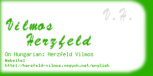 vilmos herzfeld business card